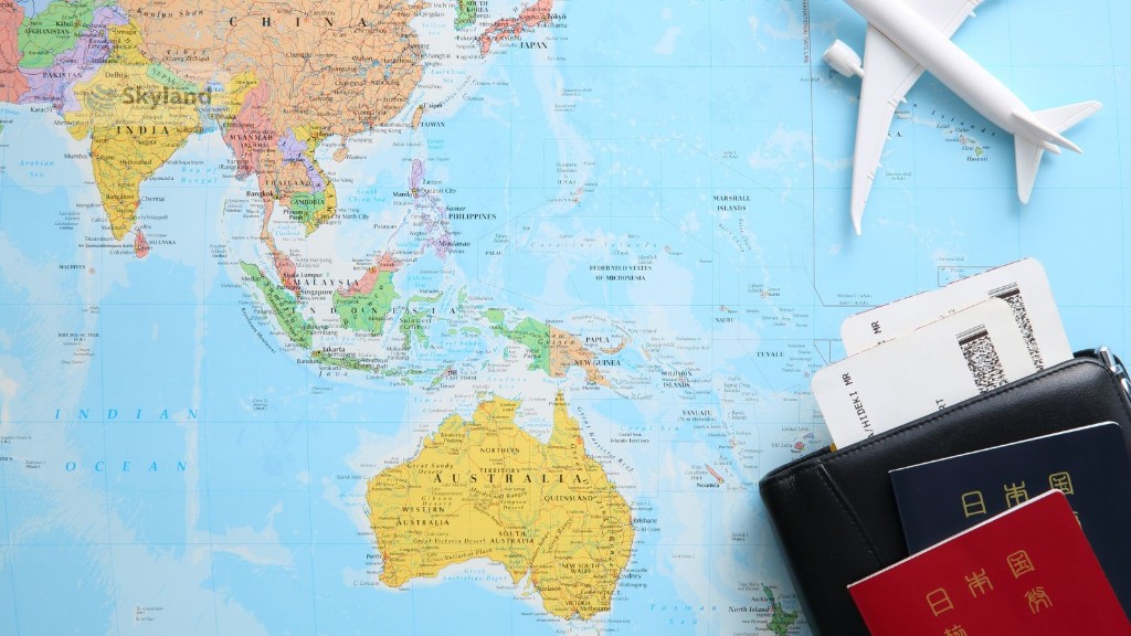 World map, airplane and travel documents