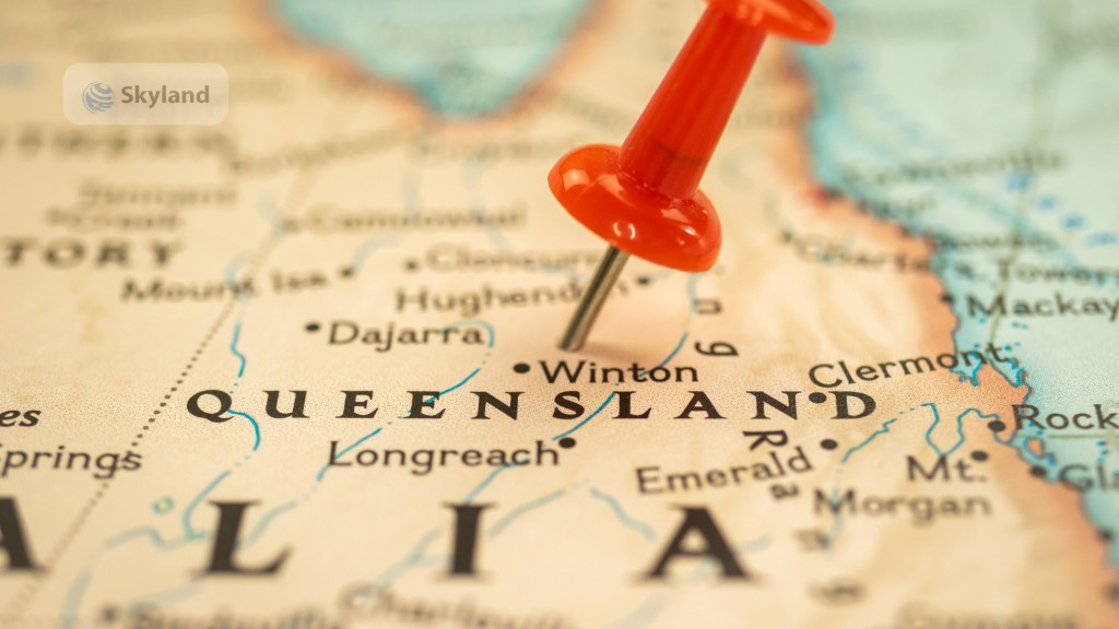 Map of Queensland, Australia