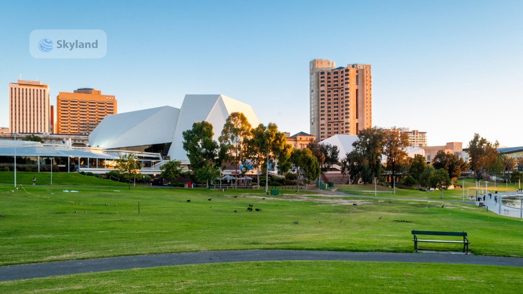 Adelaide Festival Centre and city skyline