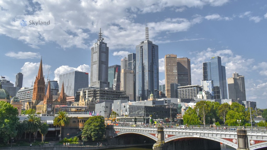 Melbourne skyline from Princes Bridge