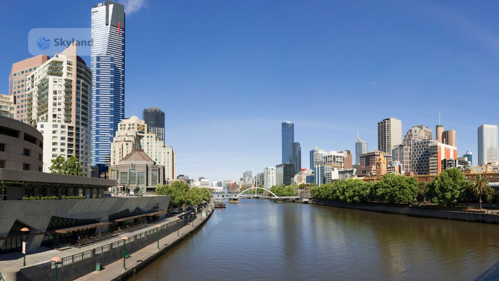 Melbourne skyline from Sandridge Bridge
