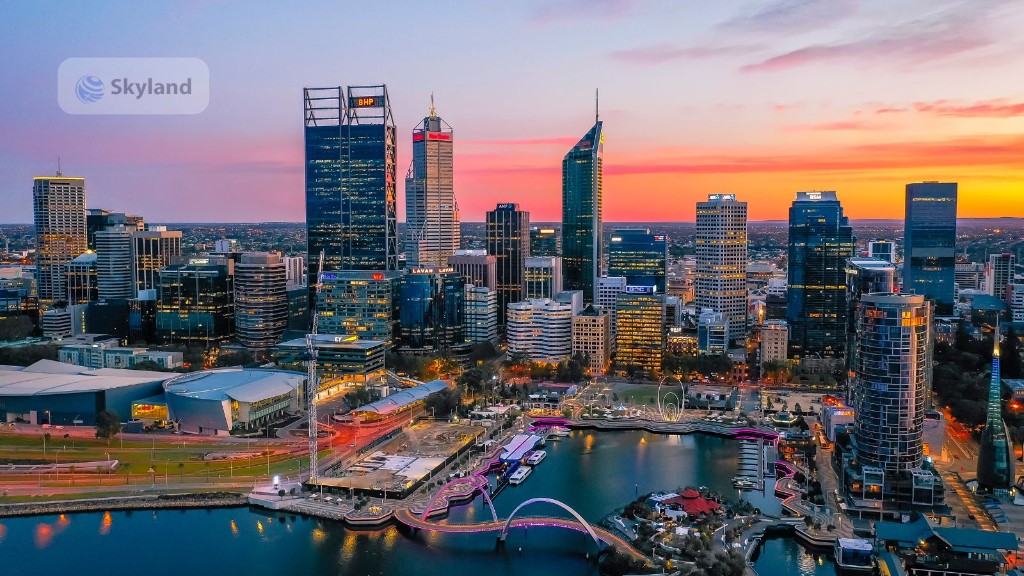 Matagarup Bridge over the Swan River in Perth