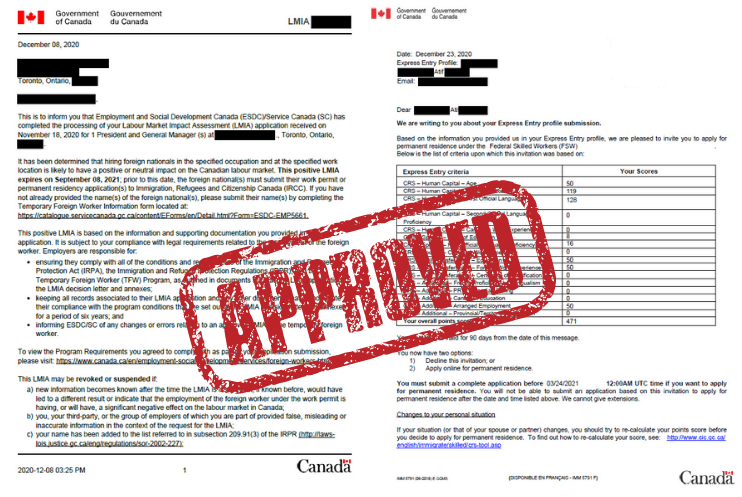 Invitation to Apply for Canada PR