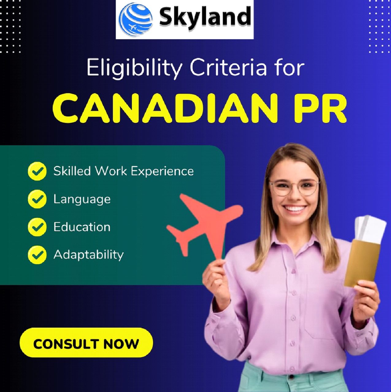 Visa application form, passport and Canadian flag