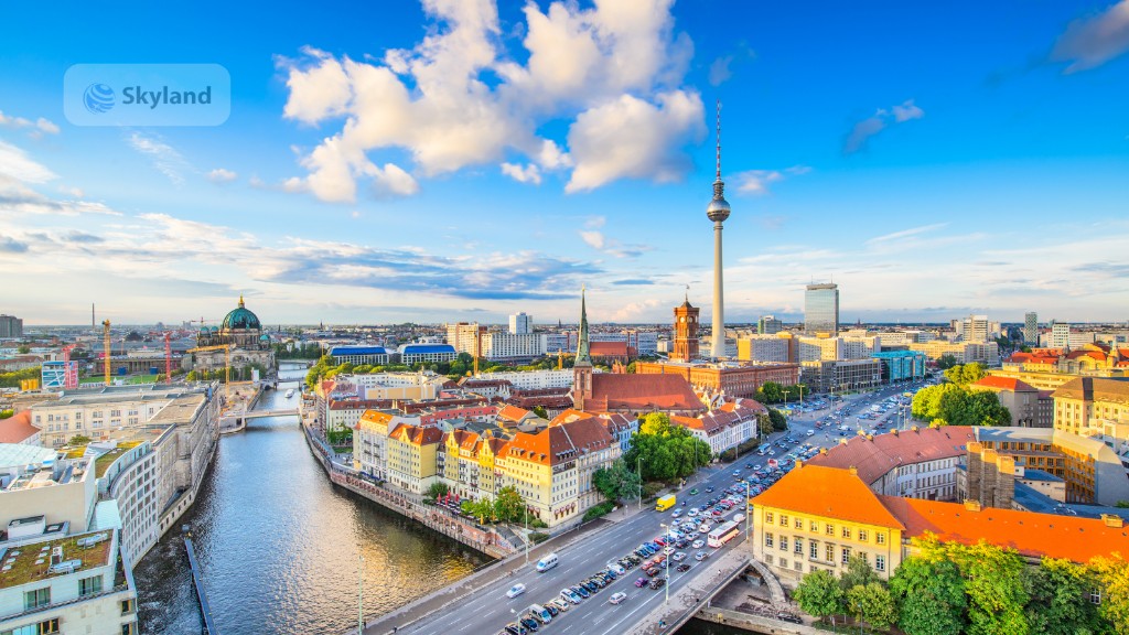 Berlin skyline with the TV Tower and cathedral