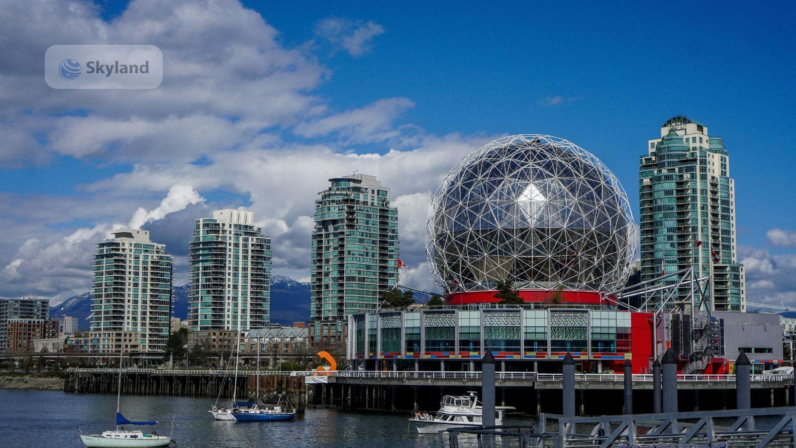 Science World and False Creek in Vancouver