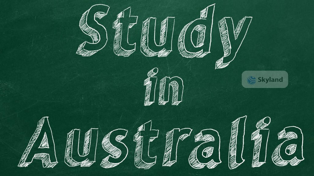 Study in Australia written on a chalkboard