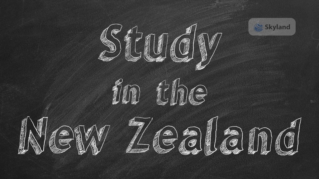 Study in New Zealand chalkboard graphic