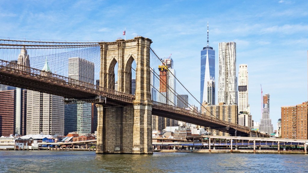 Brooklyn Bridge and the Lower Manhattan skyline