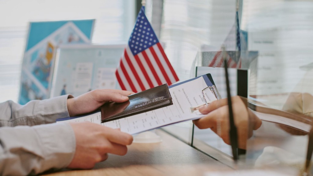 Submitting a passport and visa application at a U.S. consulate
