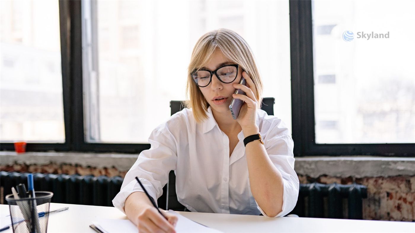 Professional handling transcript and document requests by phone