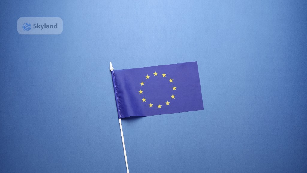 Schengen visit visa and European Union flag